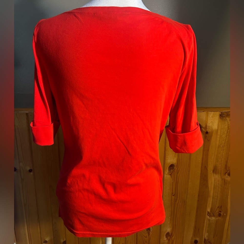 Ralph Lauren Bright Red Short Sleeve Tee - Picture 2 of 3